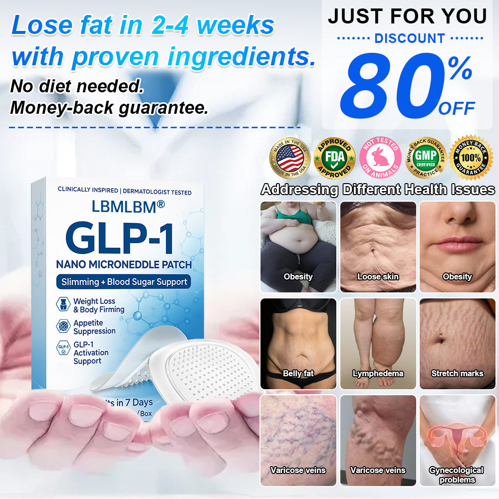 Official Store | LBMLBM® SMGT-GLP-1 Nano Microneedle Patch with Collagen & Matrixyl 3000