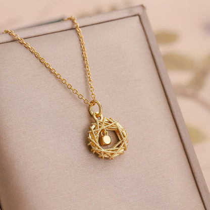 Dreamcatcher Circular Mobius Ring Cube Pendant Necklace