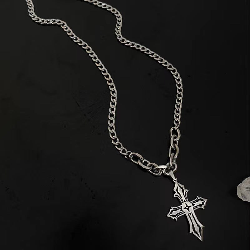 Cross Pendant Hip-Hop Necklace