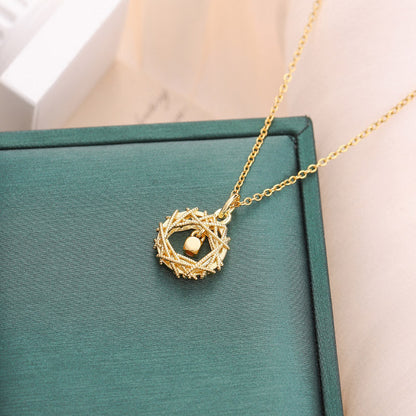 Dreamcatcher Circular Mobius Ring Cube Pendant Necklace