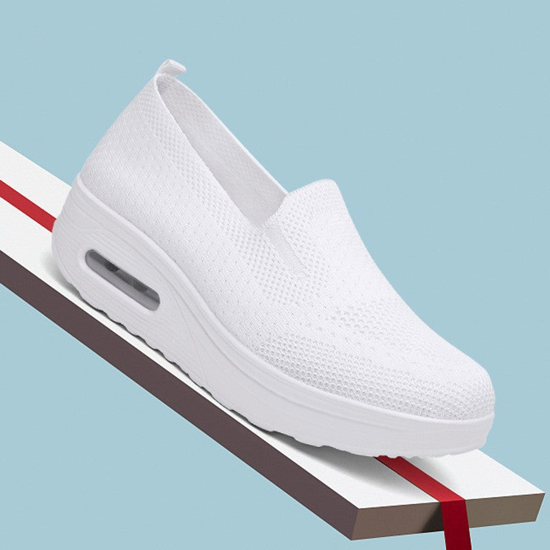 Air-Cushioned Slip-On Mesh Sneakers